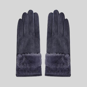 SHINE MARK FAUX FUR GLOVES - #GV113-3