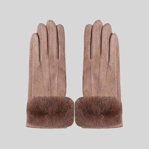 SHINE MARK FAUX FUR GLOVES - #GV125-2