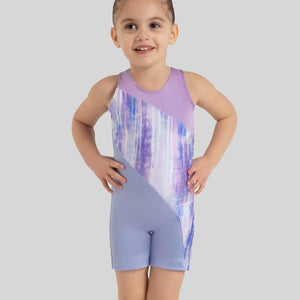 CAPEZIO MERMAID MAGIC SEASHELL GYMNASTIC BIKETARD - CHILD #12111C