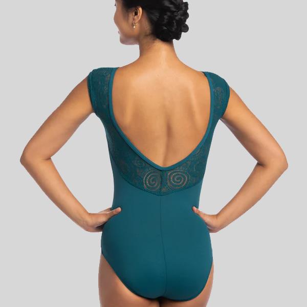AINSLIEWEAR ELODIE LEOTARD WITH LOLA LACE - ADULT #166LL