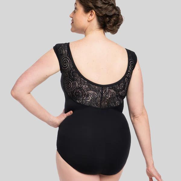 AINSLIEWEAR ELODIE LEOTARD WITH LOLA LACE - ADULT #166LL