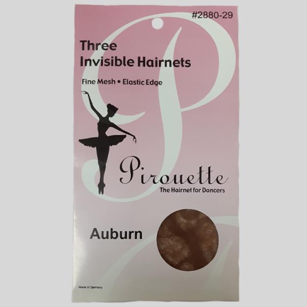 PIROUETTE AUBURN HAIRNETS - #2880-29