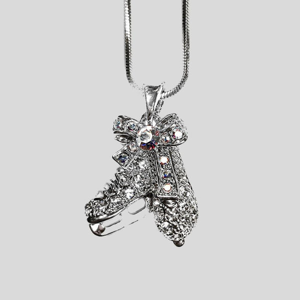 FIGURE SKATES PENDANT NECKLACE - #N055855E