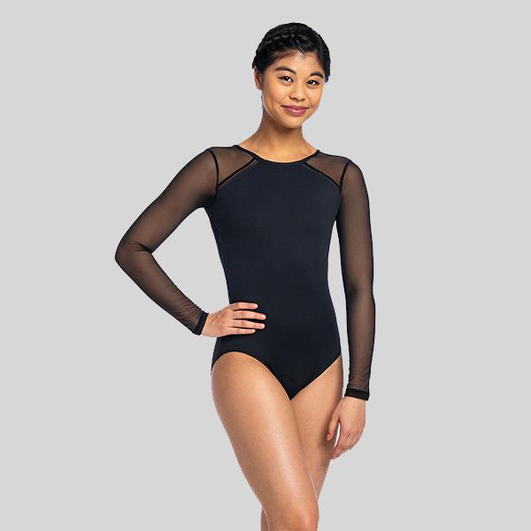 AINSLIEWEAR MARCELLA WITH MESH LEOTARD - ADULT #177ME
