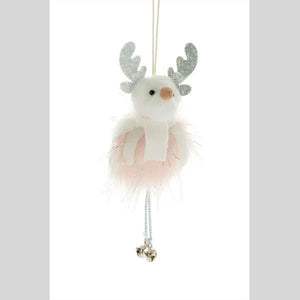 STARLIGHT TRADING HANGING MOOSE ORNAMENT WITH BELL LEGS - #DK0273