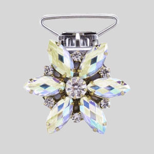 ANTONIO PACELLI AB CRYSTAL FLOWER COMPETITION NUMBER CLIP