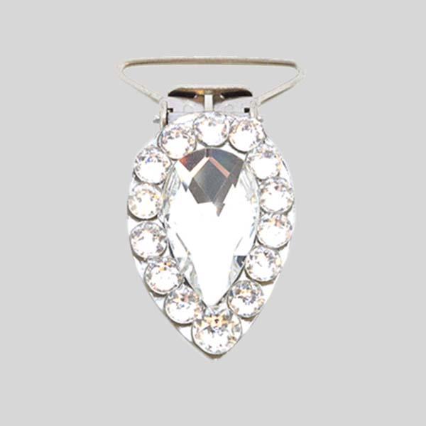 ANTONIO PACELLI CC CRYSTAL PEAR COMPETITION NUMBER CLIP